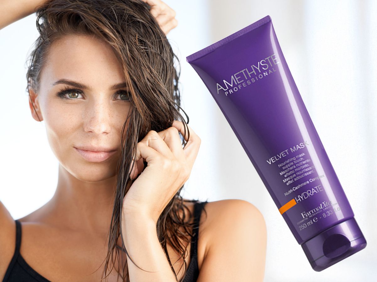 Mascara Amethyste Hydrate Velvet para cabello seco, sensibilizado 250 ml