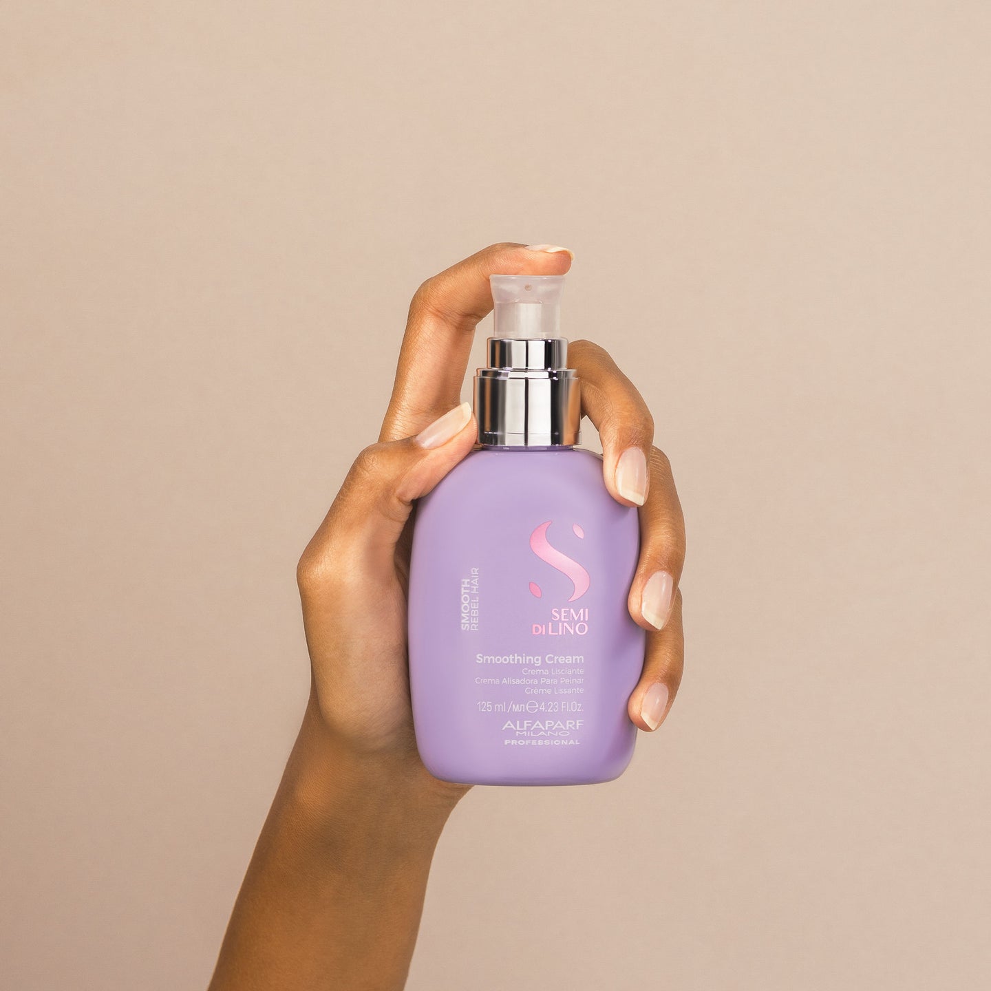 Crema Alisadora Semi Di Lino Smooth para Cabellos Todo Tipo Rebeldes 125 ml