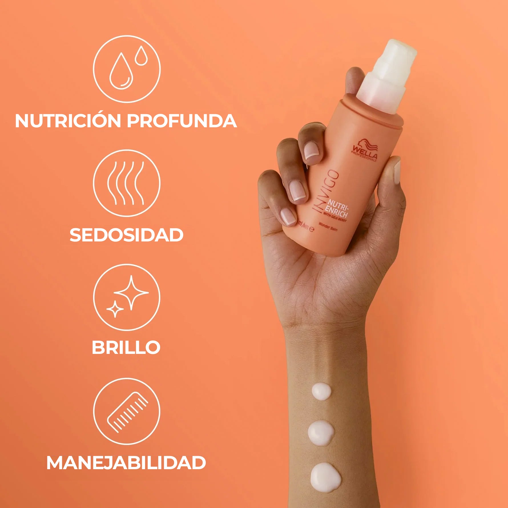 Acondicionador leave-in en seco Invigo Nutri Enrich para cabello seco o dañado 150 ml