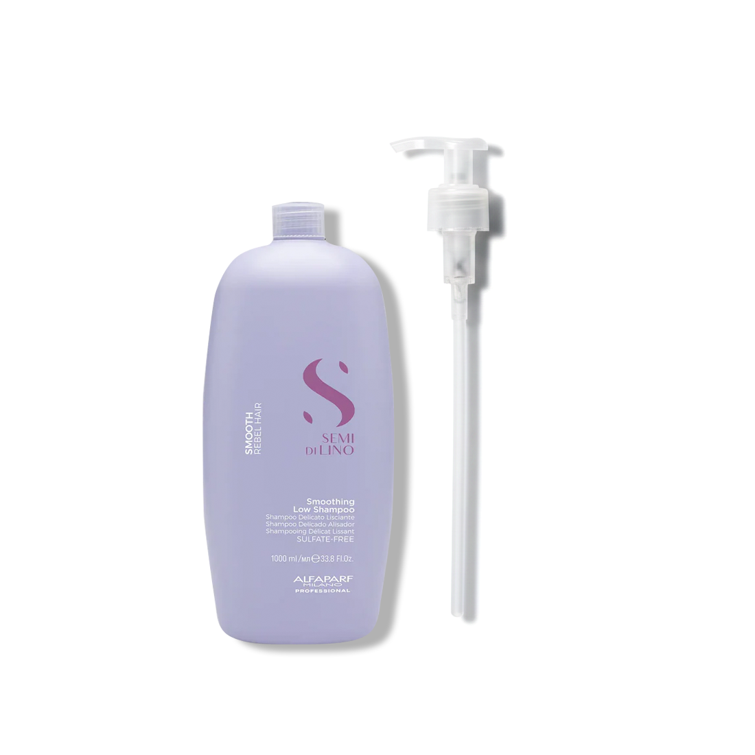 Shampoo Semi di Lino Smooth Desenredante para Cabello Todo Tipo Rebelde 1000 ml