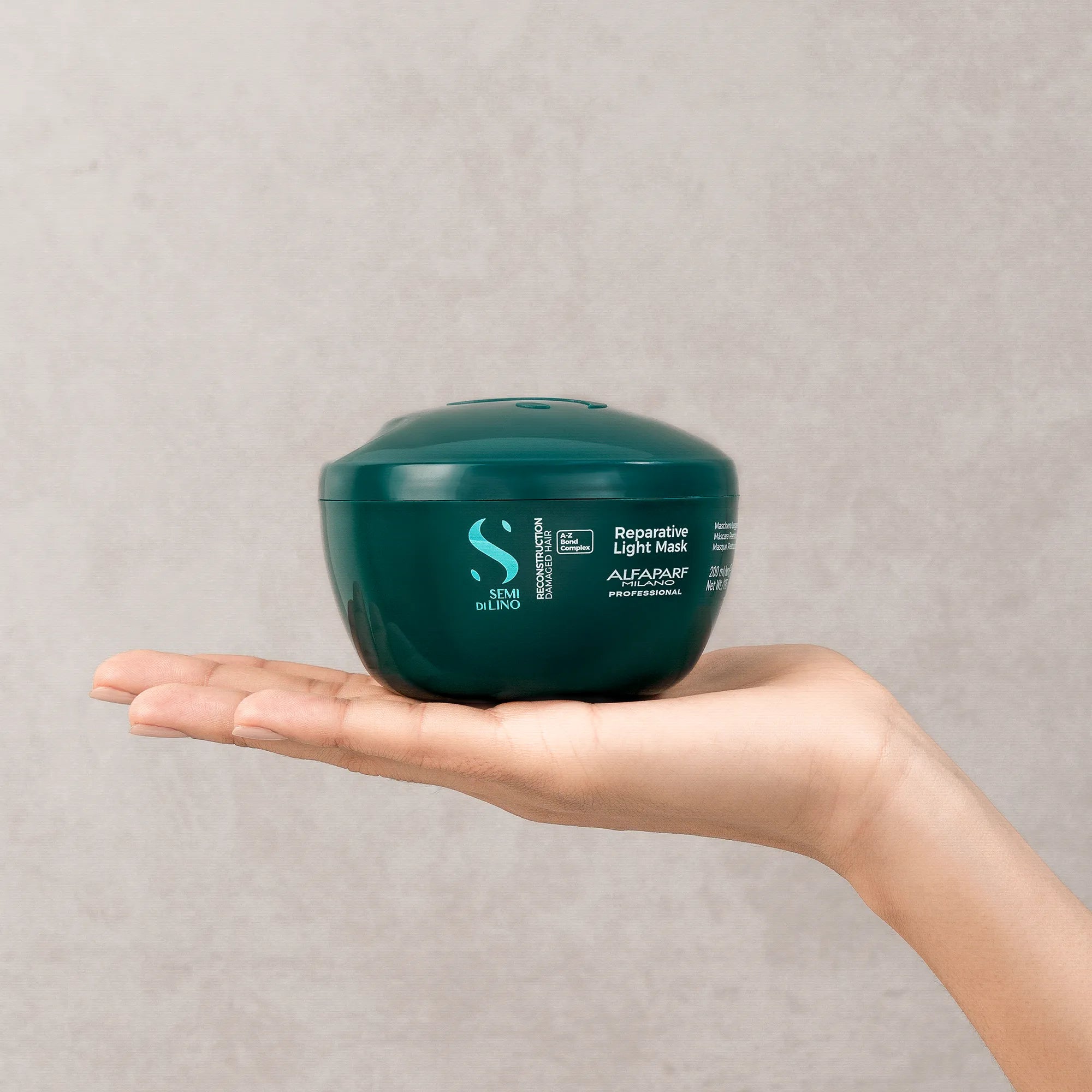 Mascara Semi Di Lino Reconstruction Reparación para Cabello Fino Dañado 200 ml