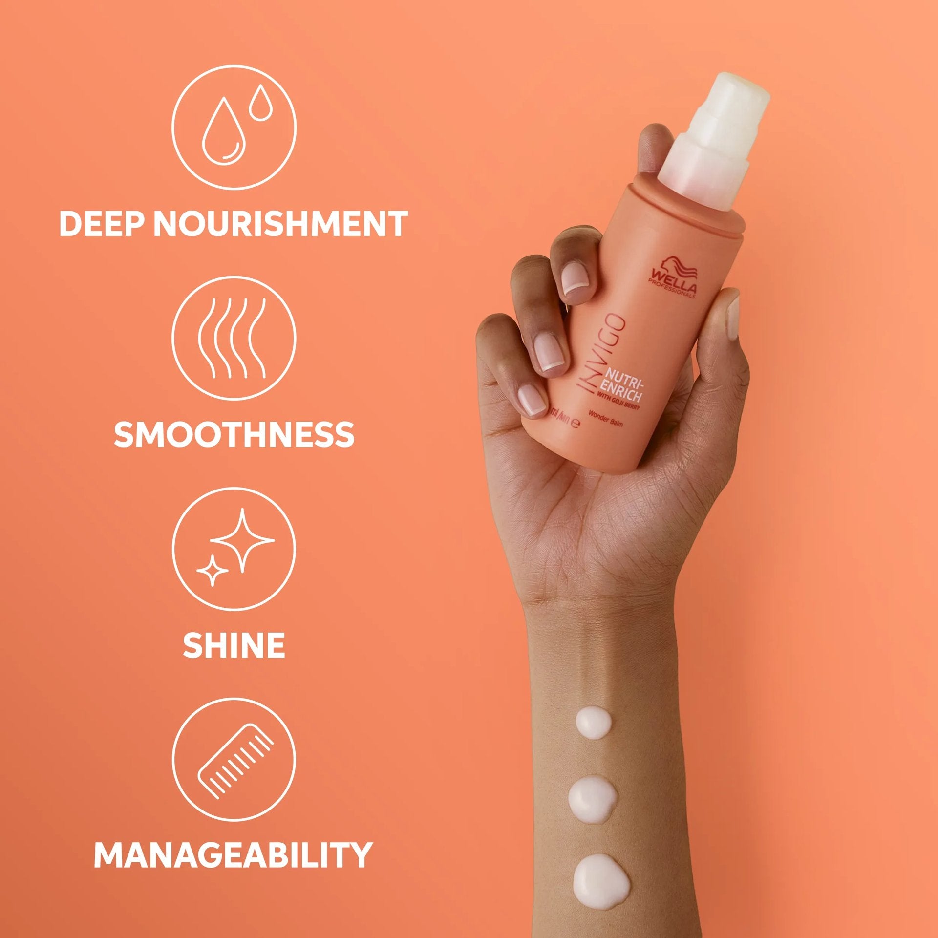 Acondicionador leave-in en seco Invigo Nutri Enrich para cabello seco o dañado 150 ml
