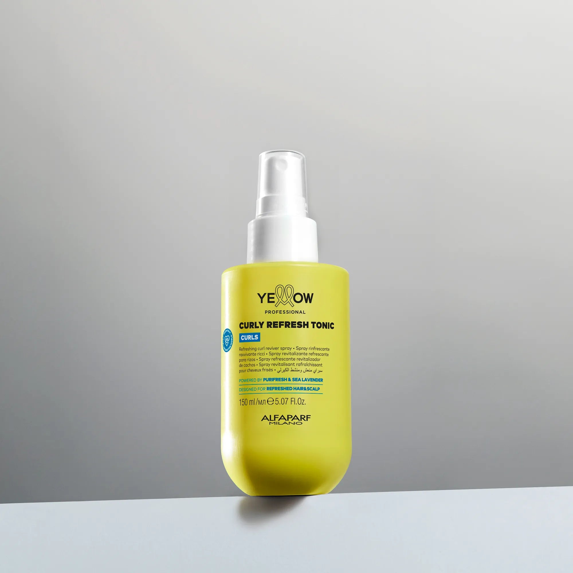 Spray Revitalizante Refrescante Yellow Curls para cabello ondulado, rizado 150 ml