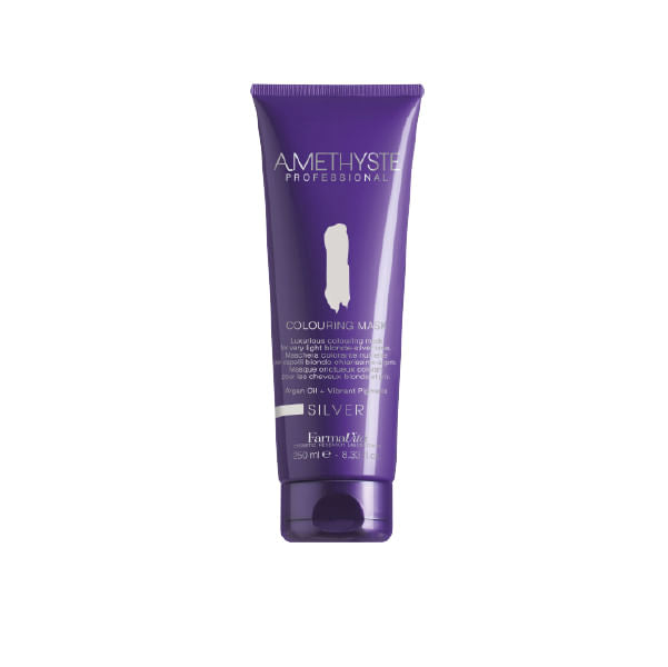Mascara colorante Amethyste Silver para cabello gris y rubio clarísimo 250 ml