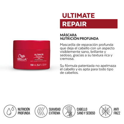 Mascara Ultimate Repair Wella Professionals 150 ml - Reparación Instantánea