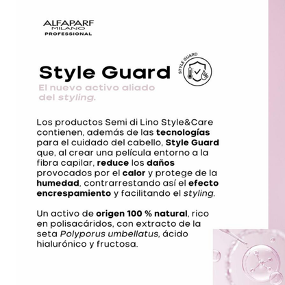 Protector Térmico Semi Di Lino Style &amp; Care para Todo Tipo de Cabello 300 ml