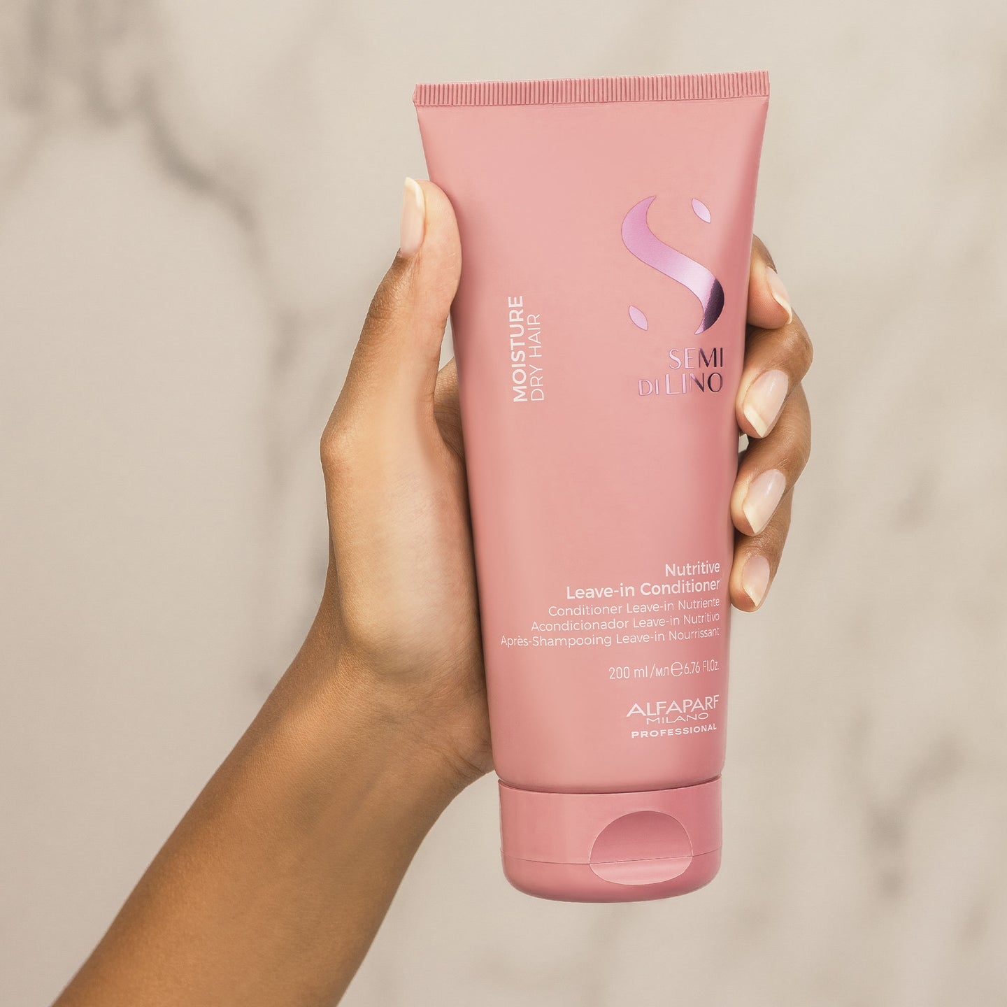 Acondicionador Nutritivo sin Enjuague Semi Di Lino Moisture para Cabello Seco 200 ml