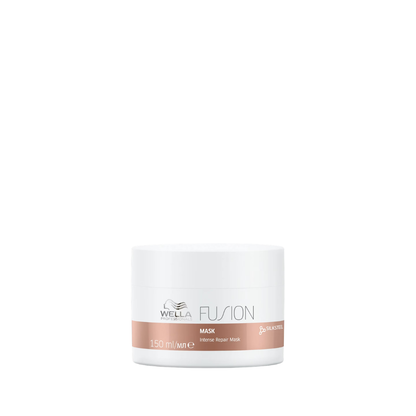 Tarro de máscara reparadora Wella Fusion con tapa blanca
