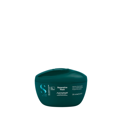 Mascarilla reparadora Semi di Lino en frasco verde con tapa, 200 ml