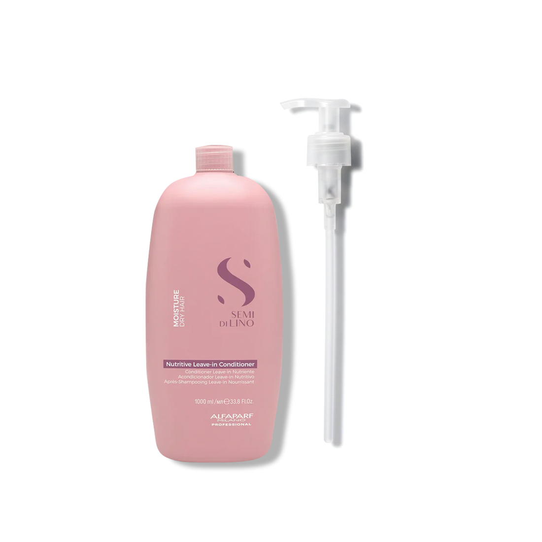 Acondicionador Nutritivo sin Enjuague Semi Di Lino Moisture para Cabello Seco 1000 ml