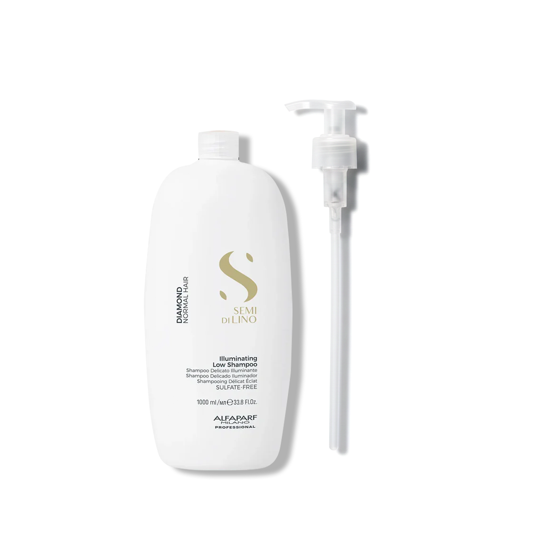 Shampoo Iluminador delicado Semi Di Lino Diamond para Cabello Normal 1000 ml