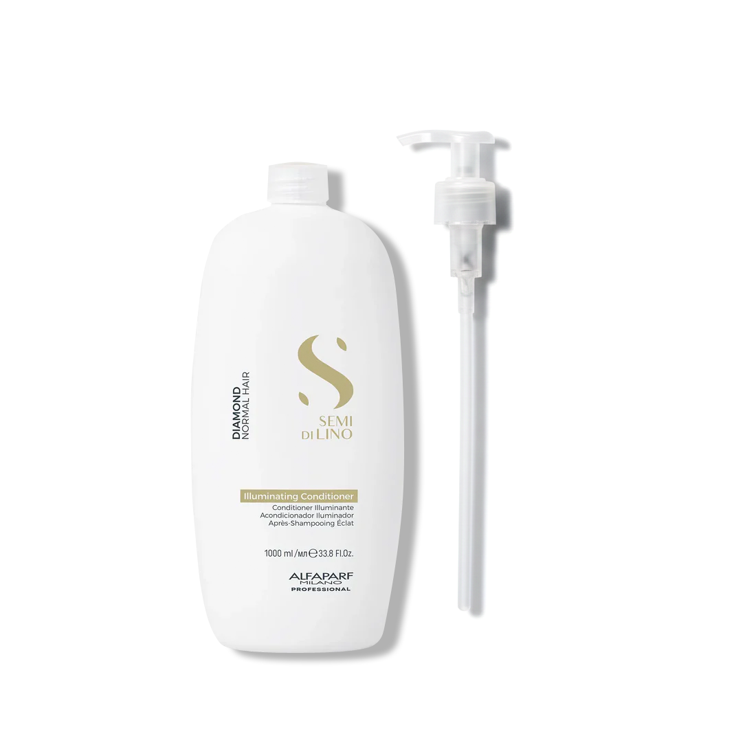 Acondicionador Semi Di Lino Diamond Illuminating Brillo para Cabello Normal 1000 ml