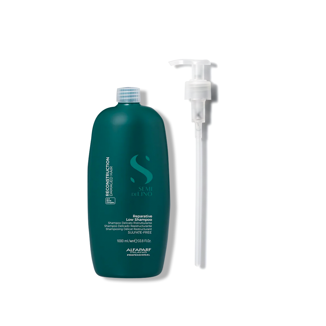Shampoo Semi Di Lino Reconstruction para Cabello Dañado 1000 ml
