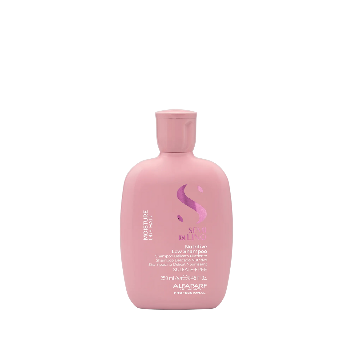 Shampoo Nutritivo sin Sulfatos Semi Di Lino Moisture para Cabello Seco 250 ml