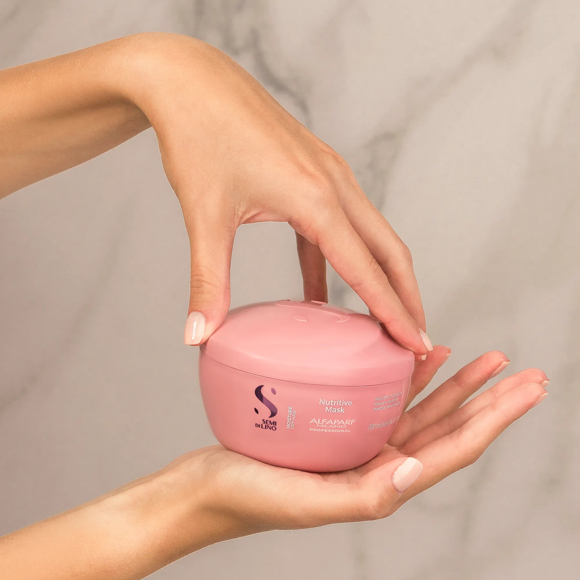 Mascara Semi Di Lino Moisture Nutrición para Cabello Seco 200 ml