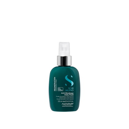 Fluido diario anti-quiebre y protector térmico para cabello dañado – Reparación y brillo sin peso | Semi Di Lino Reconstruction 125 ml