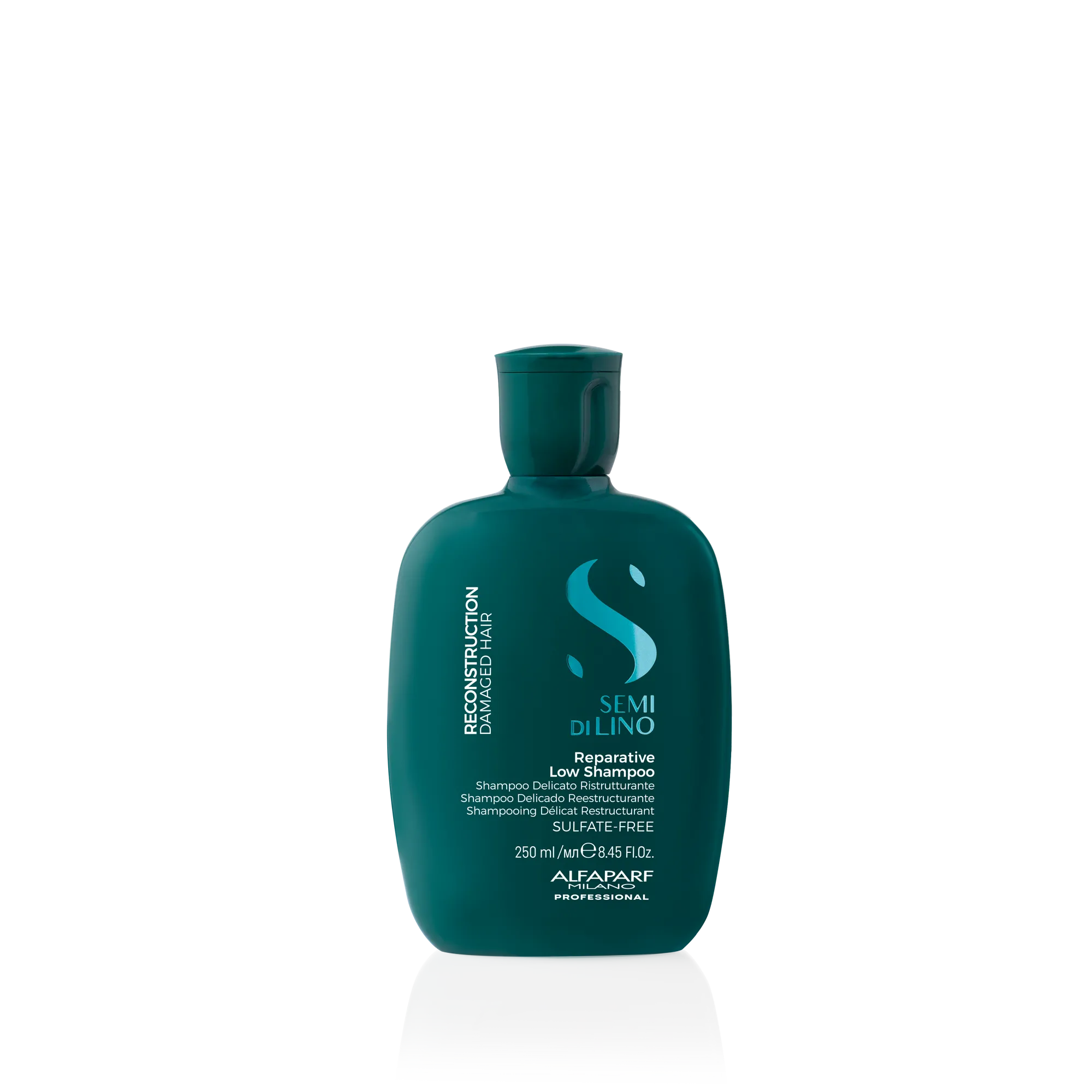 Botella de champú Reparative Semi di Lino, verde oscuro, 250 ml