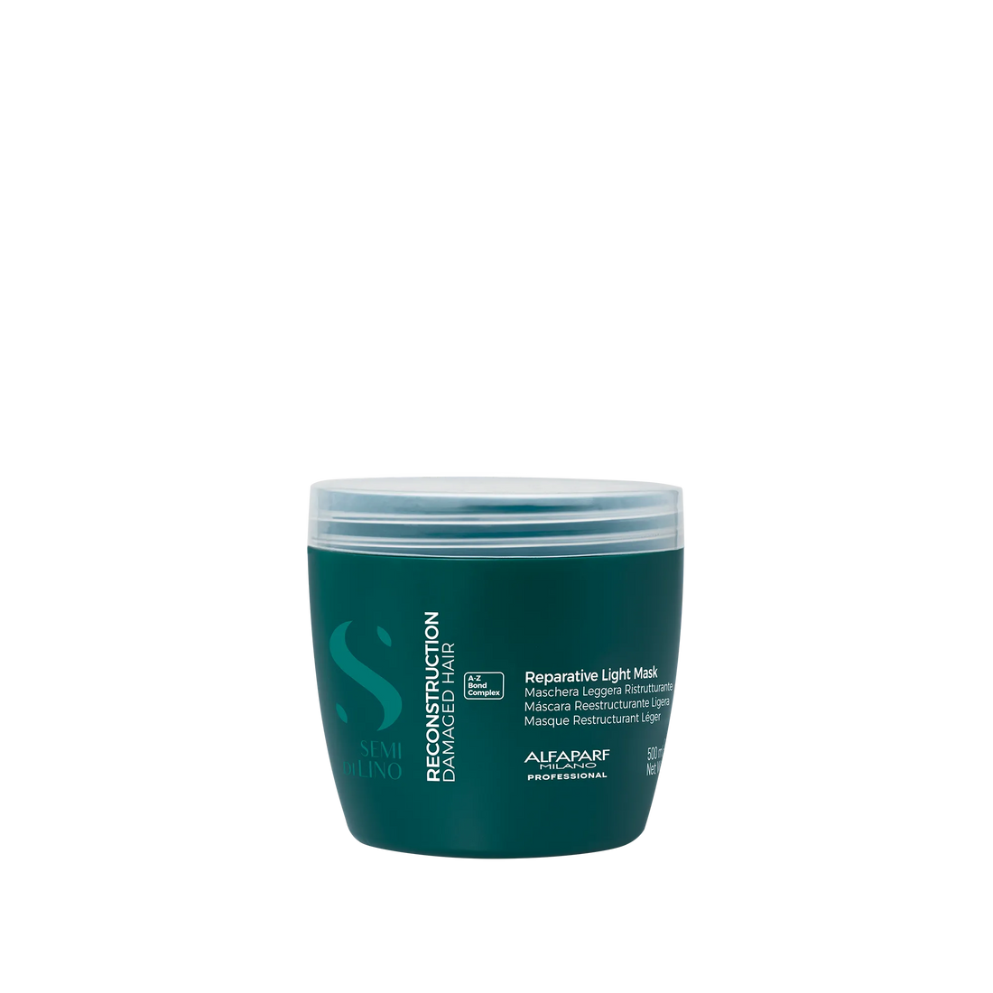 Mascara Semi Di Lino Reconstrucción Reparación para Cabello Fino Dañado 500 ml