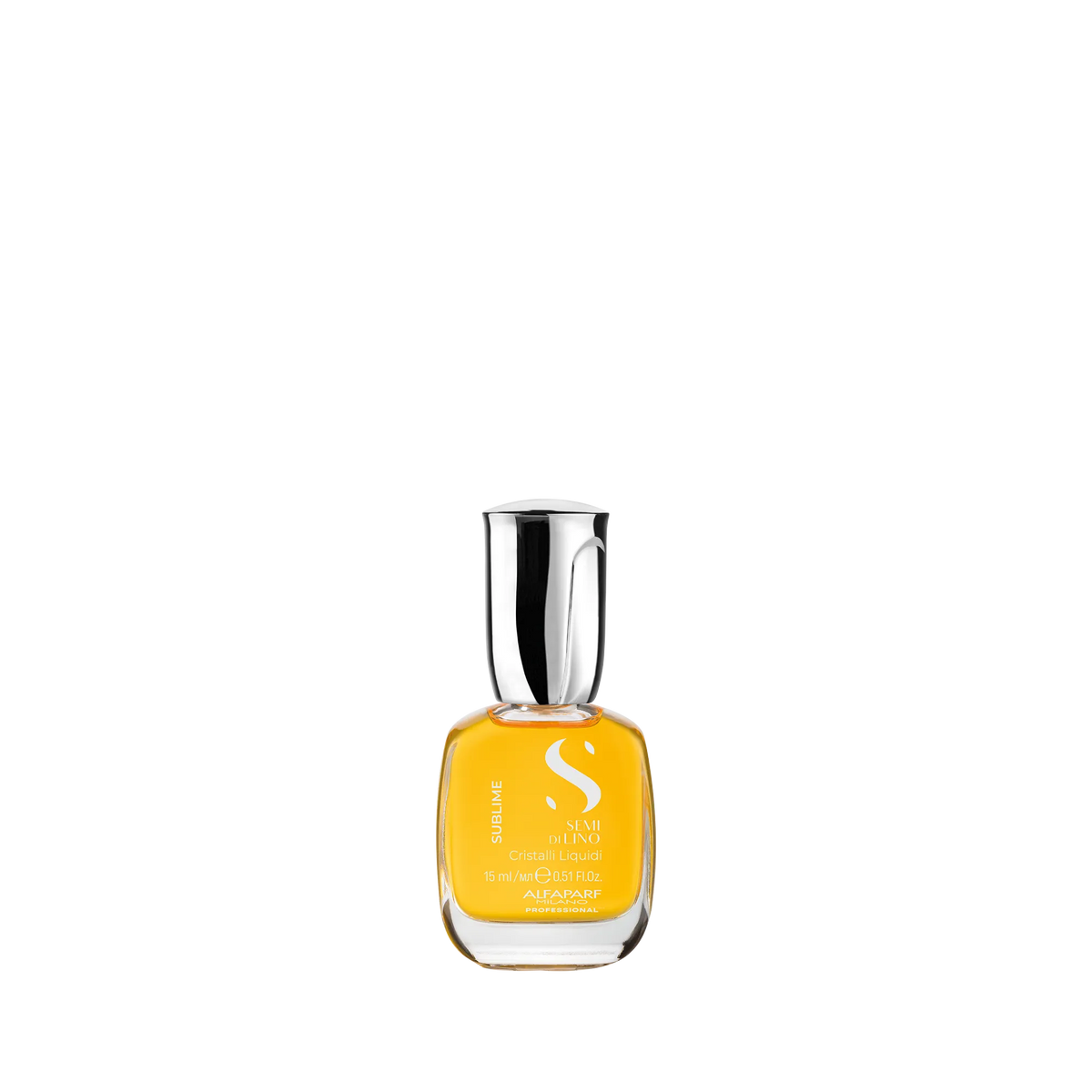 Frasco de aceite capilar ámbar de 15 ml con tapa plateada