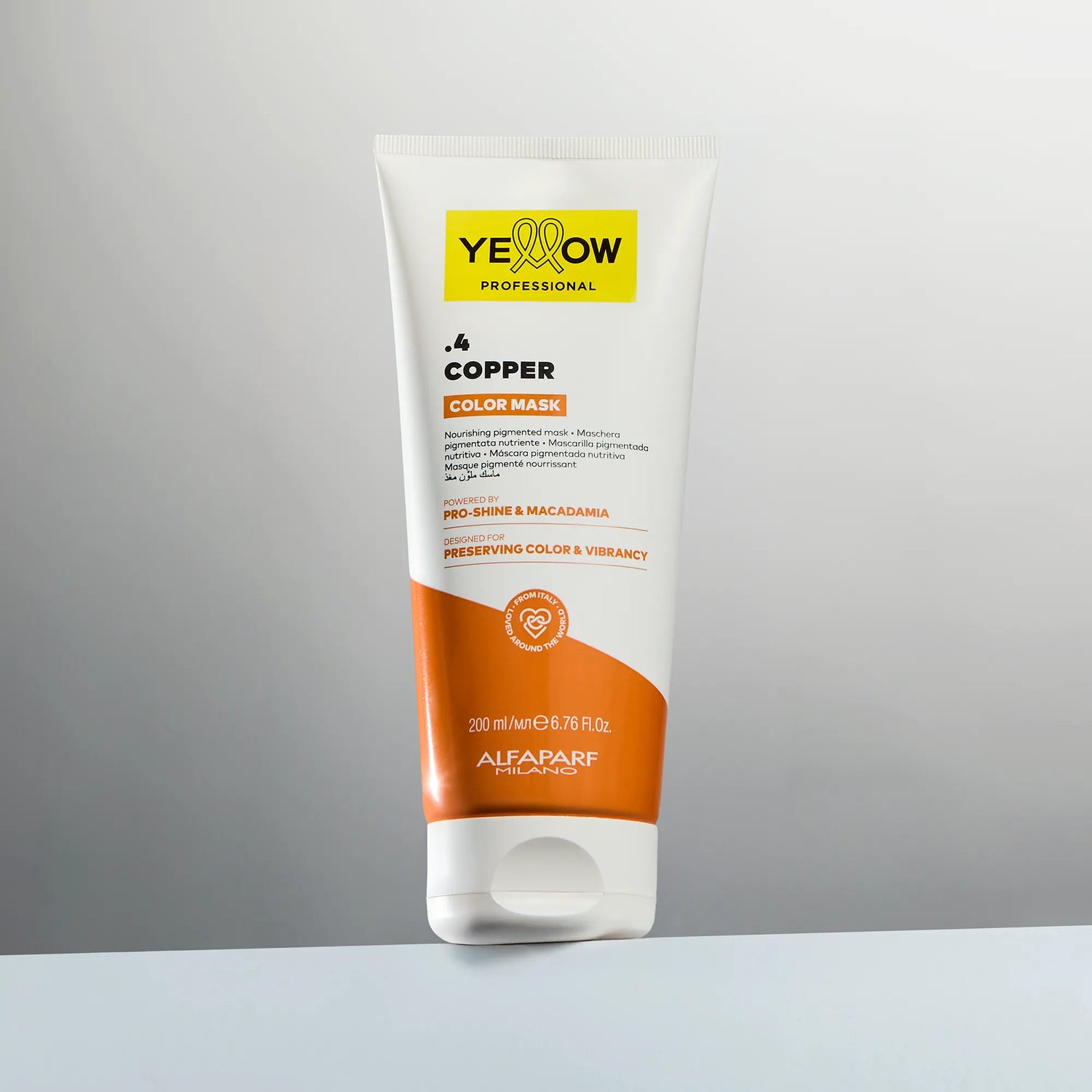 Mascara Pigmentada Nutritiva Yellow Color Mask .4 color cobrizo 200 ml