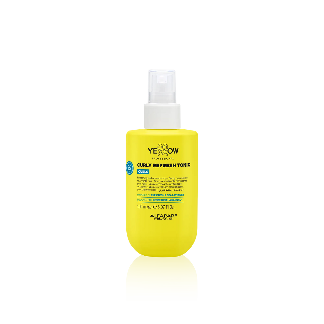 Spray Revitalizante Refrescante Yellow Curls para cabello ondulado, rizado 150 ml