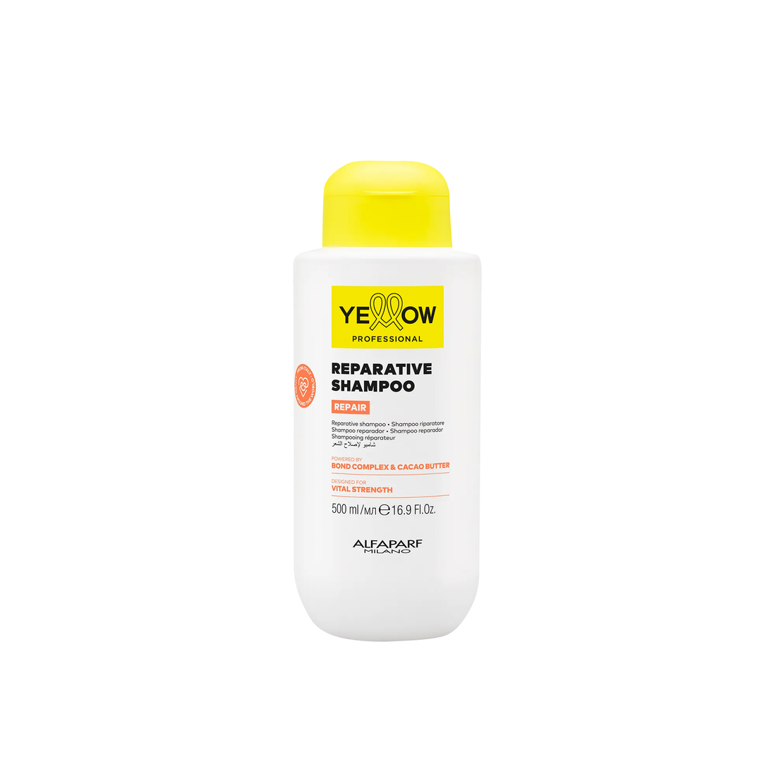 Shampoo Reparador Yellow Repair para cabello dañado 500 ml