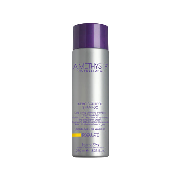 Shampoo Amethyste Regulate Sebo Control para cuero cabelludo con excesiva producción de sebo 250 ml